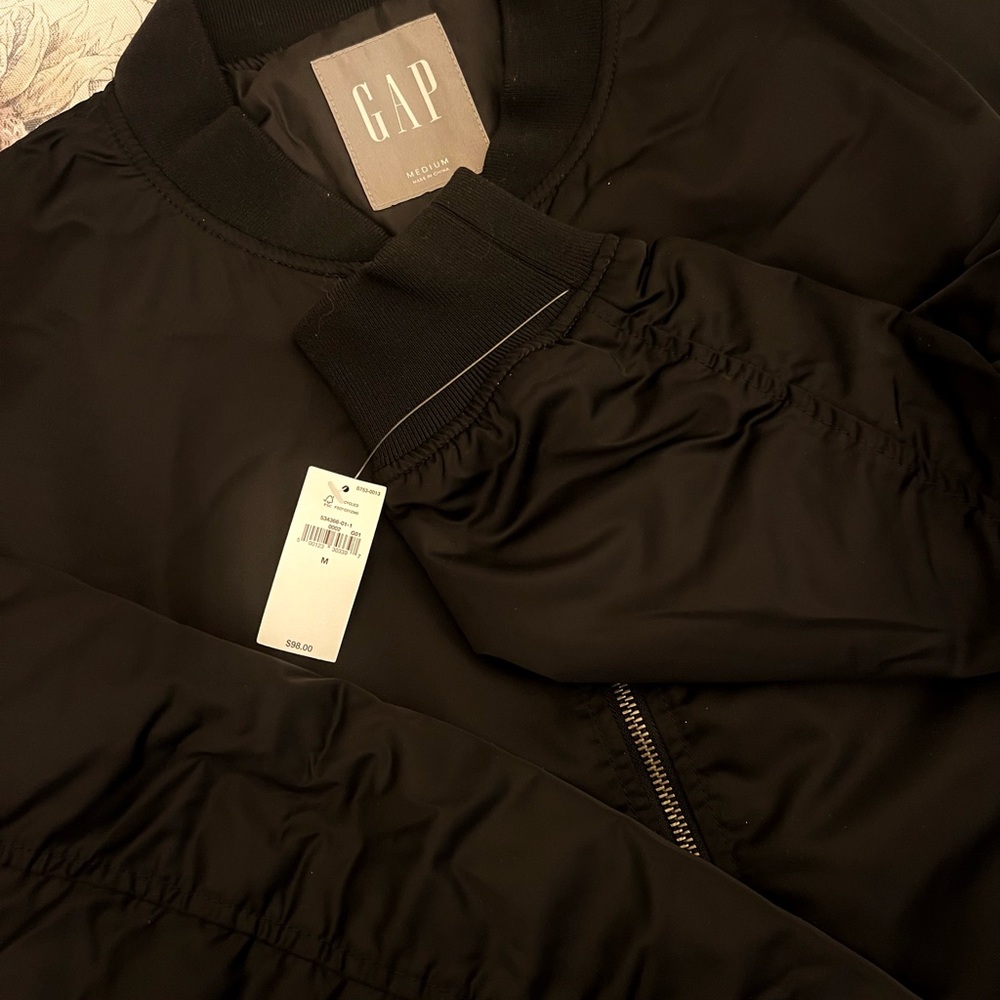 GAP Black Bomber Jacket